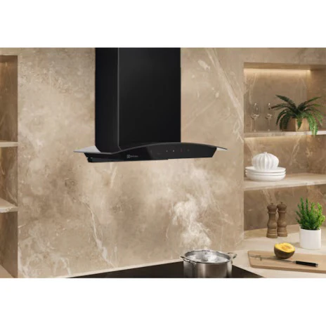 Electrolux 60 cm Wall Mounted Chimney Touch controls (ECC6841GB,Black, 223 (Sq.ft) Area Coverage) - Image 5