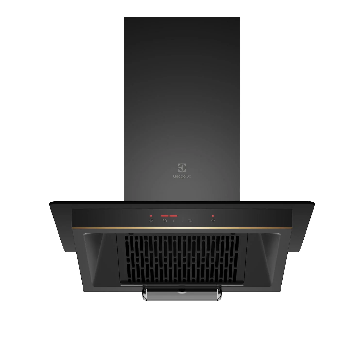 Electrolux 60cm Straight Glass Chimney for up to 180 sqft Kitchen, AutoClean, UltimateTaste 500, Black, ECC6681G
