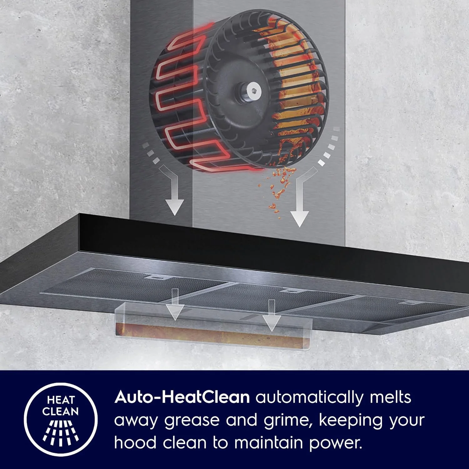 Electrolux 60cm T-Box Chimney for up to 180 sqft Kitchen, AutoClean, UltimateTaste 500, Black, ECT6281G - Image 4