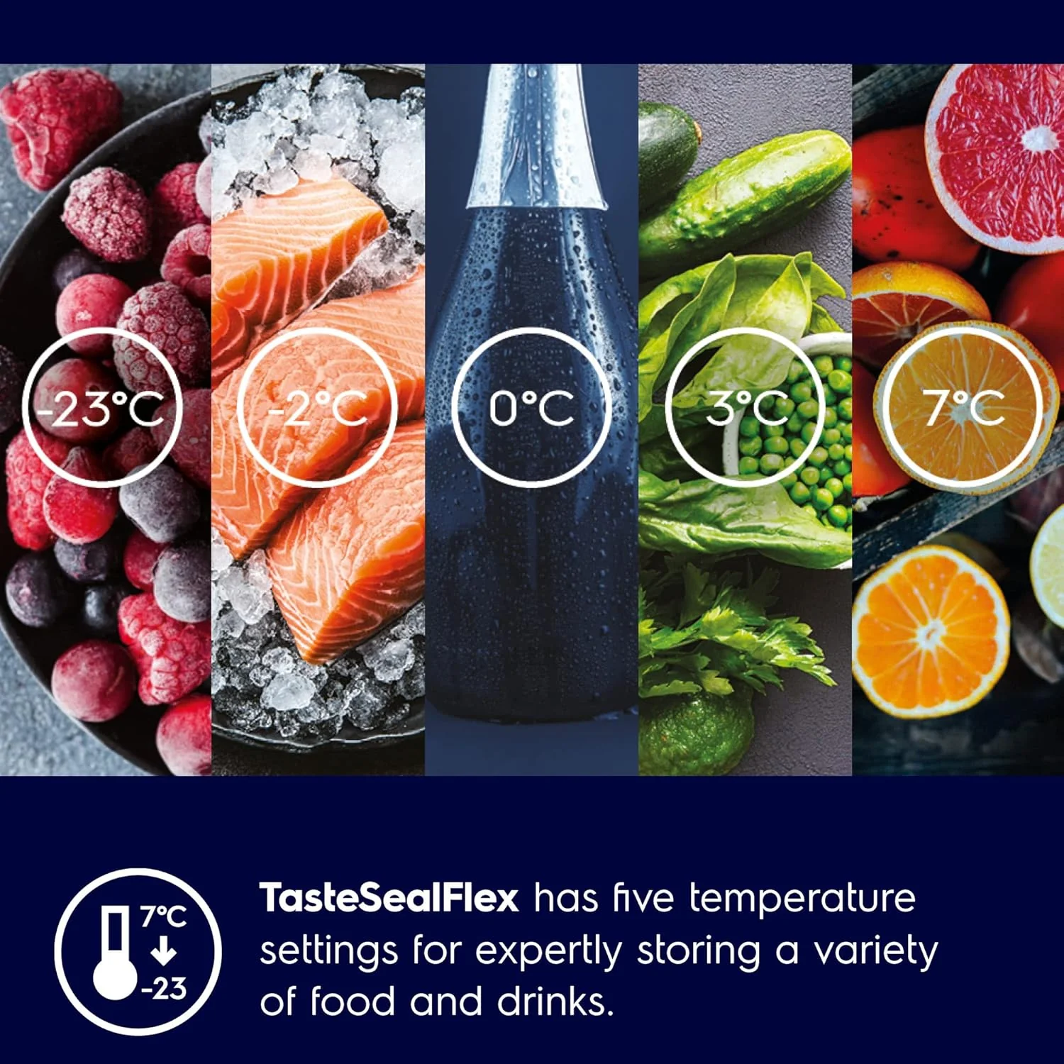 Electrolux 680L Frost Free Inverter French Door Refrigerator, TasteSealFlex, TwinTech Cooling System, Glossy Dark Grey Stainless Steel, UltimateTaste 900, EQE6879A-B - Image 6