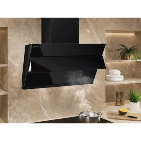 Electrolux 90cm semi vertical Chimney for up to 500 sqft Kitchen, Filter-Free, PowerBoost, UltimateTaste 700, Stainless Steel, (ECS9939KB,Black Metal) - Image 6