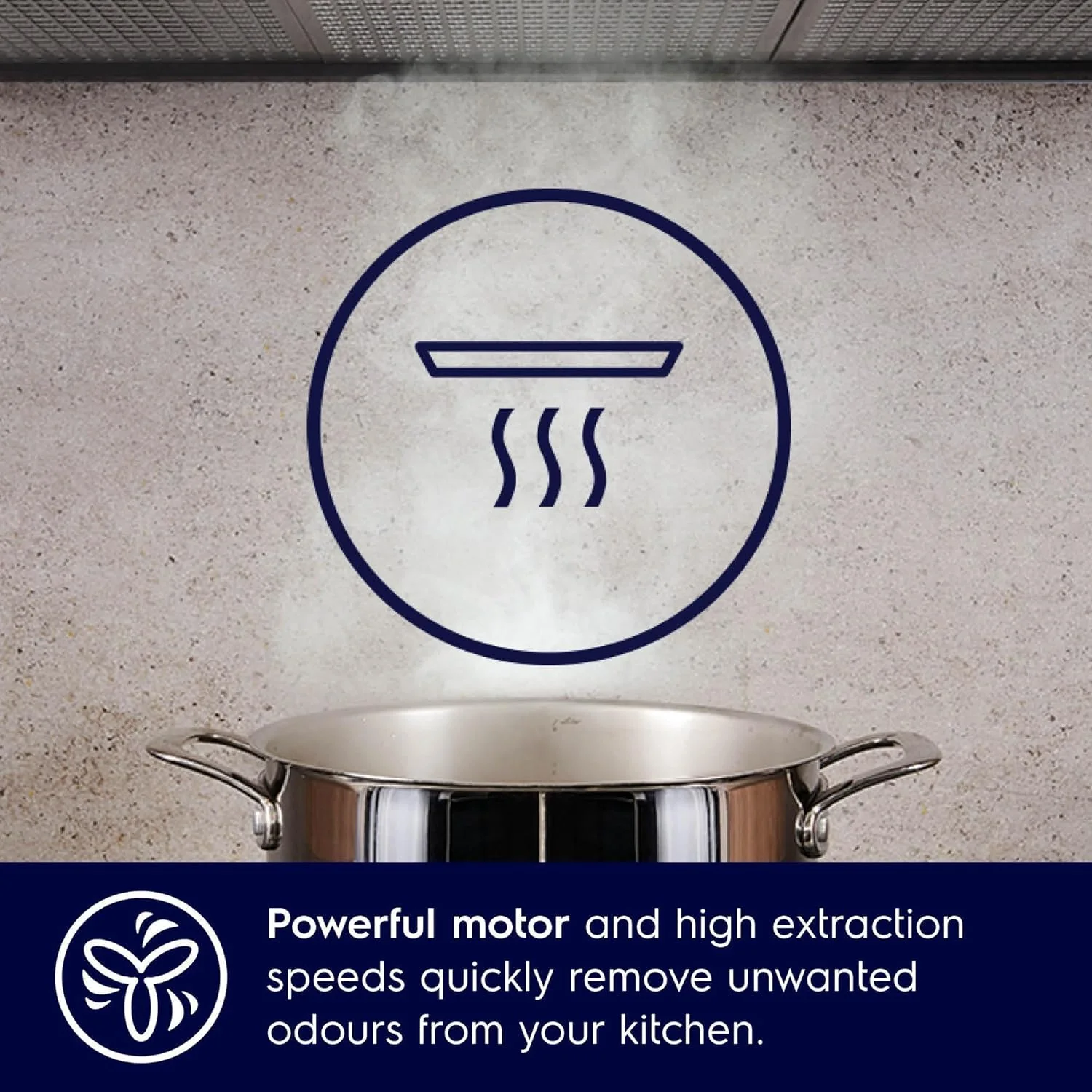 Electrolux 90cm Slope Chimney for up to 440 sqft Kitchen, Filter-Free, PowerBoost, UltimateTaste 700, Stainless Steel, ECS9612K - Image 3