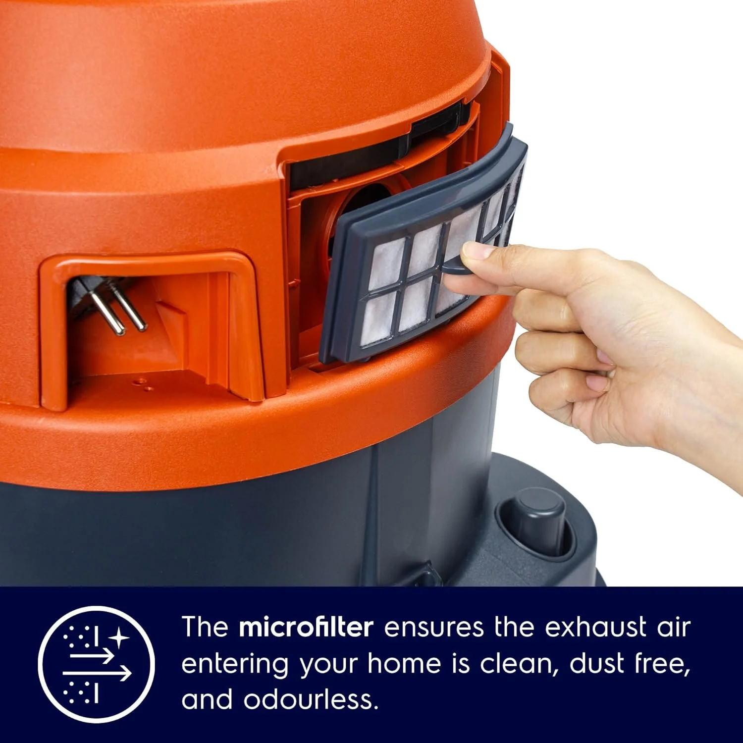 Electrolux Flexio Power Wet & Dry Vacuum Cleaner for Home, 1600 W, High Suction Bagged Vacuum Cleaner, 16A Plug, Micro Filter System, Crevice & Upholstery Nozzle, 15L Tank Capacity, Copper, Z931 - Image 7