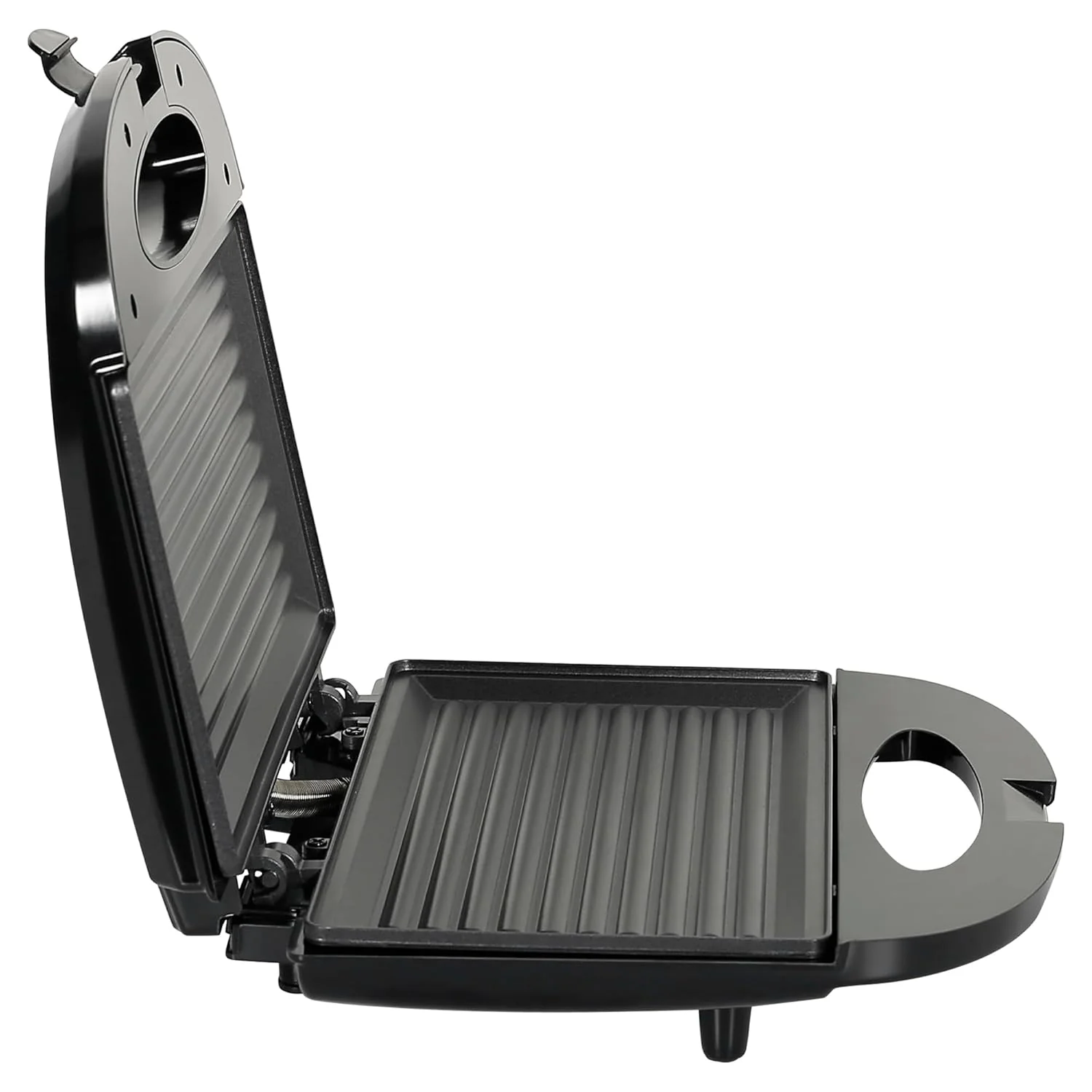 Faber 750W Dlx Sandwich Grill Toaster | Grill, Toast &amp; Heat | 2 Slice Slots, Power &amp; Ready Lights, Auto Shut-Off, Cord Storage, Non-Stick Coated Plates For Easy Cleaning | (Black + Ss) - 22 Cm, 7 Cm - Image 3