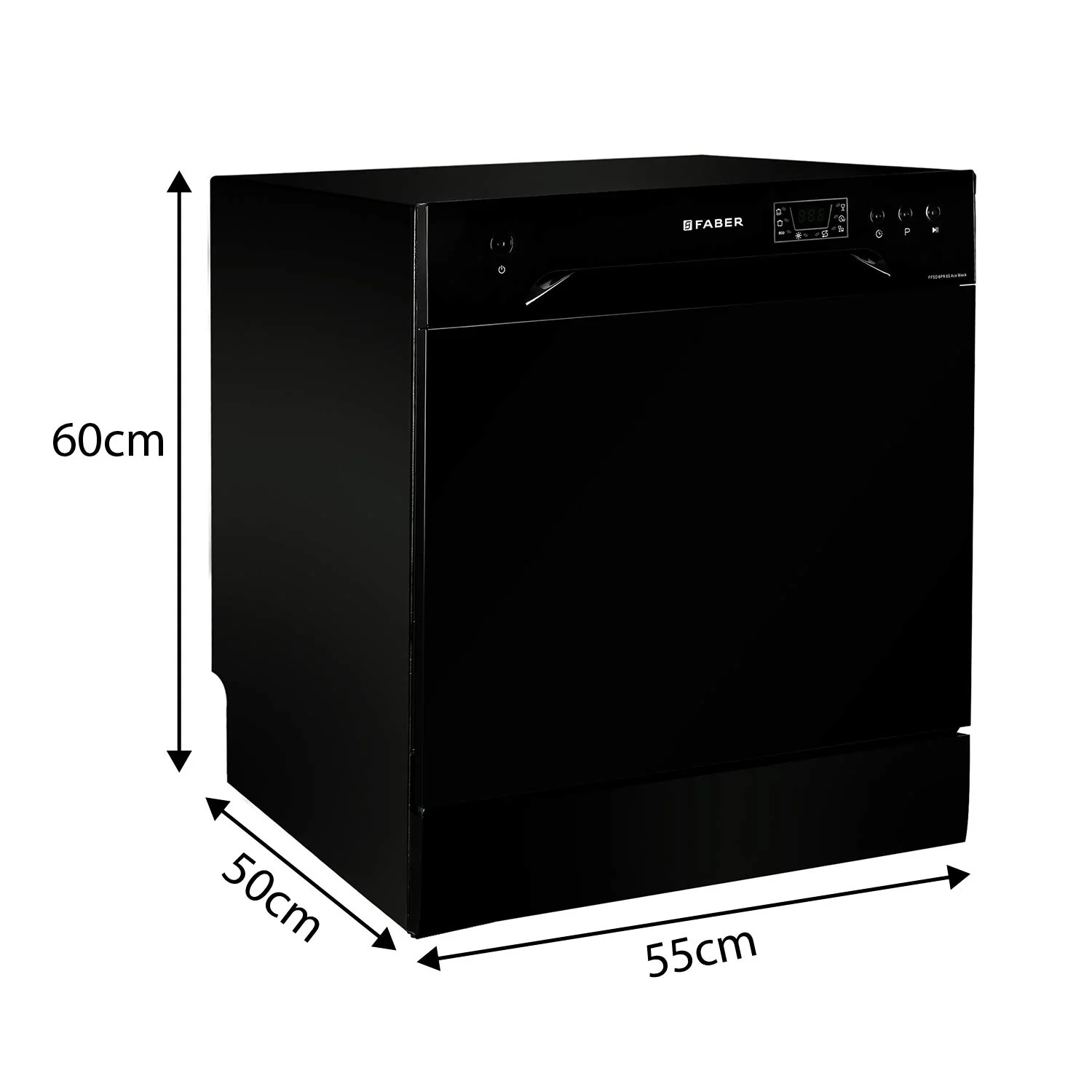 Faber 8 Place Dishwasher | 6 Wash Programs |Adjustable Upper Rack & Cutlery Tray | 8L Water/Cycle | Suitable for Oil & Masala Stains | 2Yr Warranty & 5Yr On Cavity | FFSD 6PR 8S Ace - Image 2