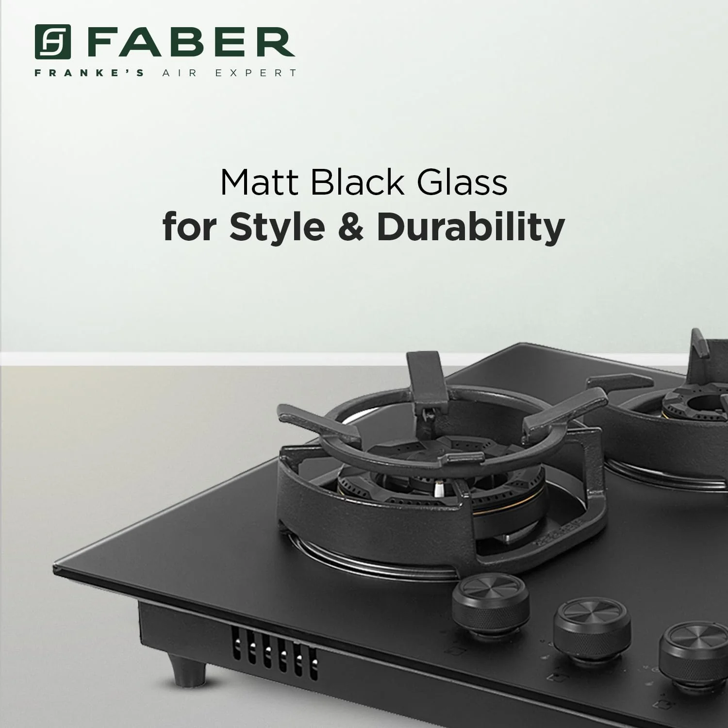 Faber Della HD784 CI AI 4 Burner Hob | 78CM Auto Ignition Brass Burner Hob - Image 2