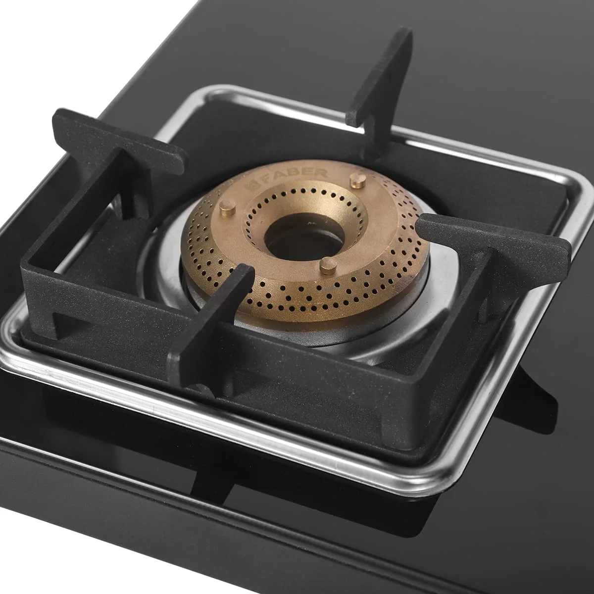 Faber Slim Gas Stove 4 Burner Glass Ceramic Cooktop (Hob Cooktop Remo 4Bb Bk) Black, Manual Ignition - Image 3