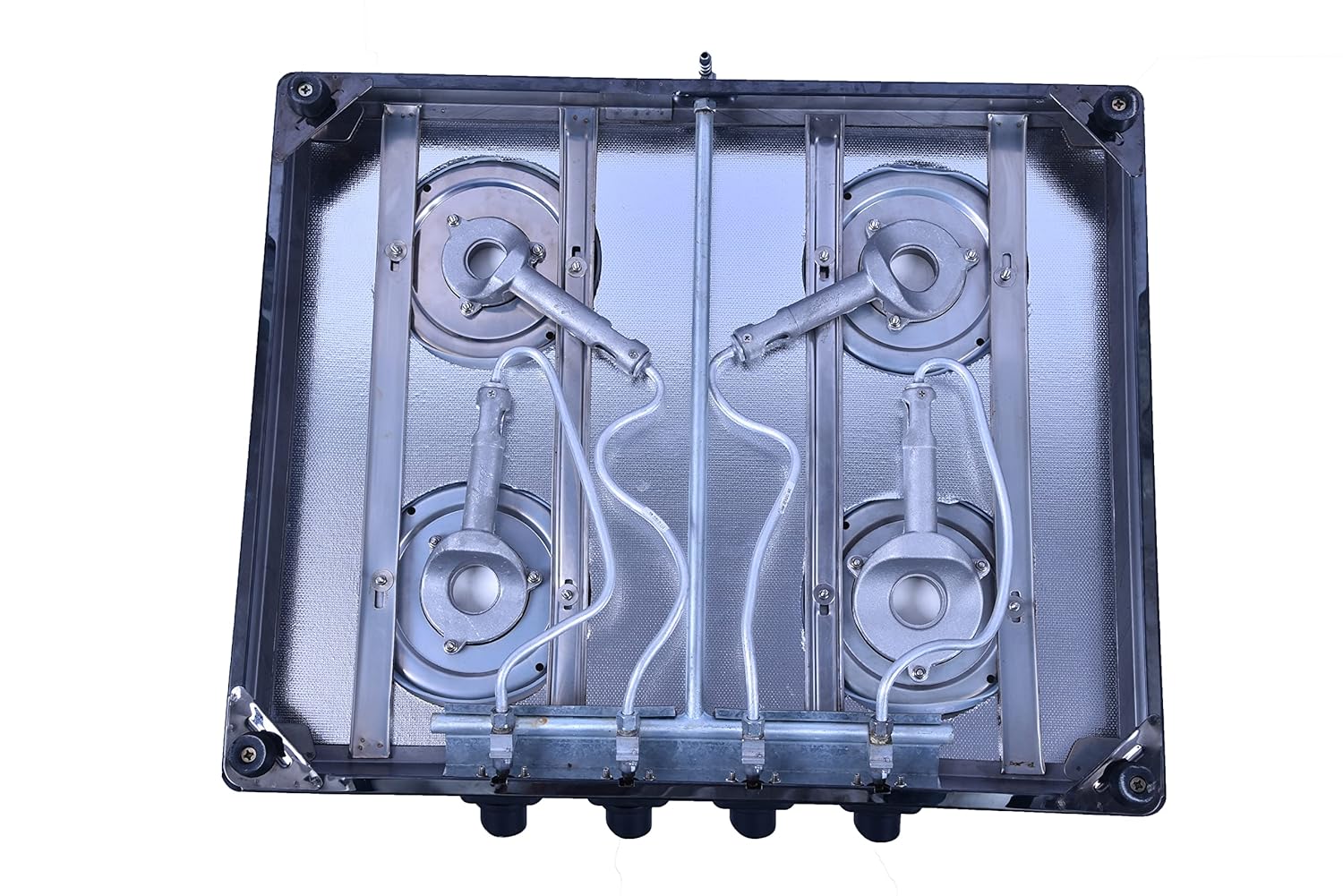 Faber Slim Gas Stove 4 Burner Glass Ceramic Cooktop (Hob Cooktop Remo 4Bb Bk) Black, Manual Ignition - Image 5