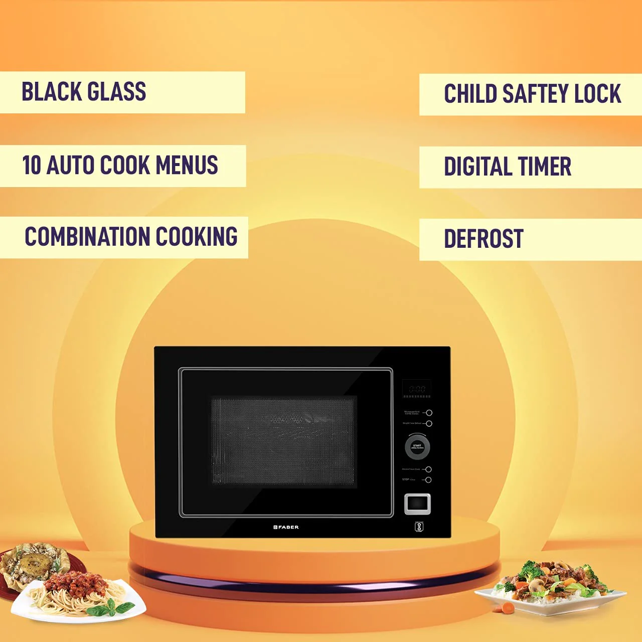 Faber 32 L Convection Microwave Oven (FBI MWO 25L CGS BK, Black) - Image 5