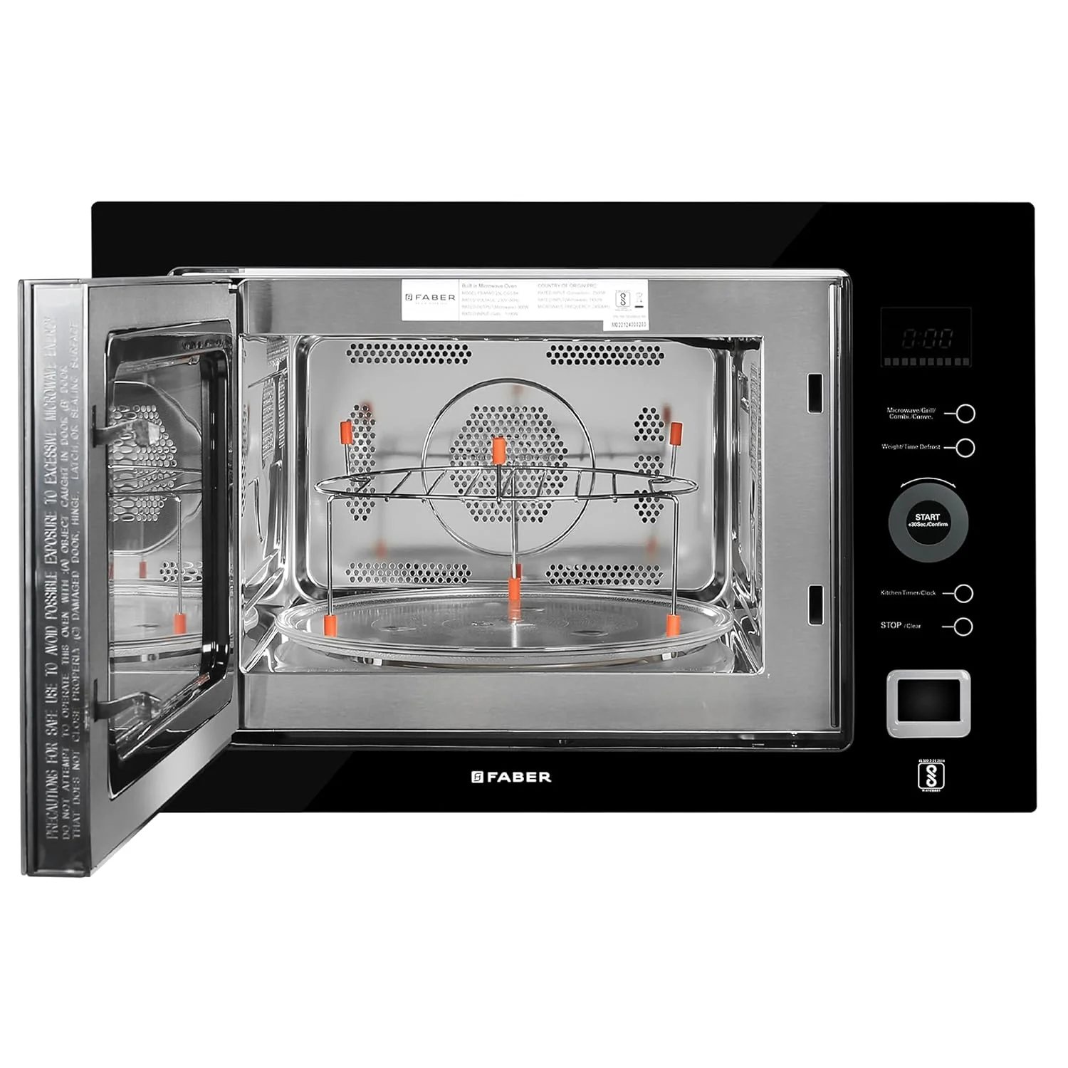 Faber 32 L Convection Microwave Oven (FBI MWO 25L CGS BK, Black) - Image 7