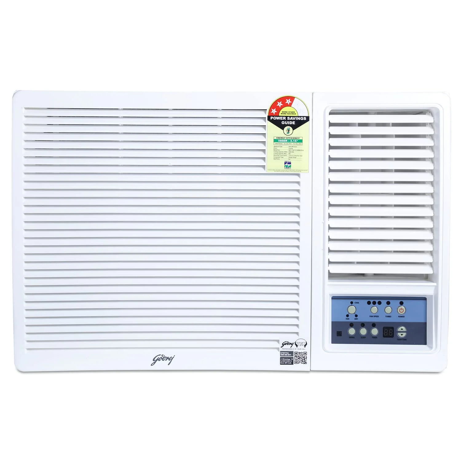 Godrej 1.5 Ton 3 Star Fixed Speed Window AC (Copper, 2025 Model, AC 1.5T WFC 18UTC3 WYA, White) - Image 3