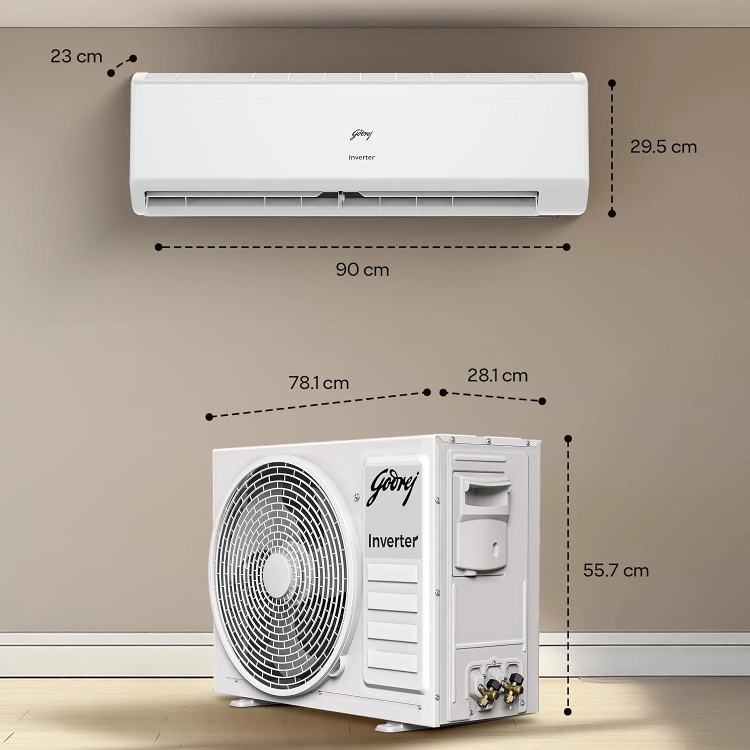 Godrej 1.5 Ton 3 Star, Hot & Cold, 5 Years Comprehensive Warranty, Inverter Split AC (Copper, 2025 Model, 5-In-1 Convertible, AC 1.5T SIH 18ITC3 WYC, White) - Image 3