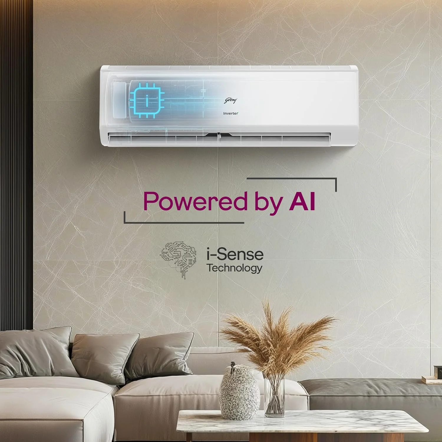 Godrej 1.5 Ton 3 Star, Hot & Cold, 5 Years Comprehensive Warranty, Inverter Split AC (Copper, 2025 Model, 5-In-1 Convertible, AC 1.5T SIH 18ITC3 WYC, White) - Image 6
