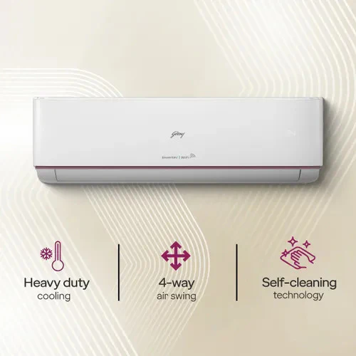 Godrej 1.5 Ton 3 Star Inverter Split Smart AC (2026 Model, HIC 18Z3TG VA IOT4, Copper Condenser, 4-Way Swing, Wi-Fi Voice & App Control, i-Sense Technology, White) - Image 4