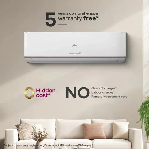 Godrej 1.5 Ton 3 Star Inverter Split Smart AC (2026 Model, HIC 18Z3TG VA IOT4, Copper Condenser, 4-Way Swing, Wi-Fi Voice & App Control, i-Sense Technology, White) - Image 6