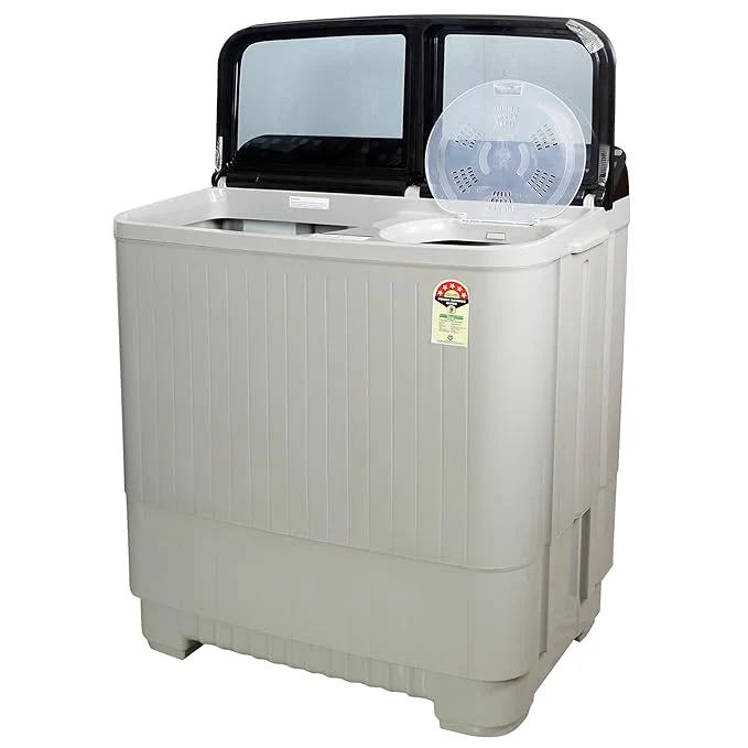 Godrej 12 Kg 5 Star Semi-Automatic Top Load Washing Machine with tinted toughened glass & soft close lids (2024 Model, WS EDGE UNO 120 5.0 TB4 MIGR, Aqua Power Pulsator, Mist grey) - Image 3