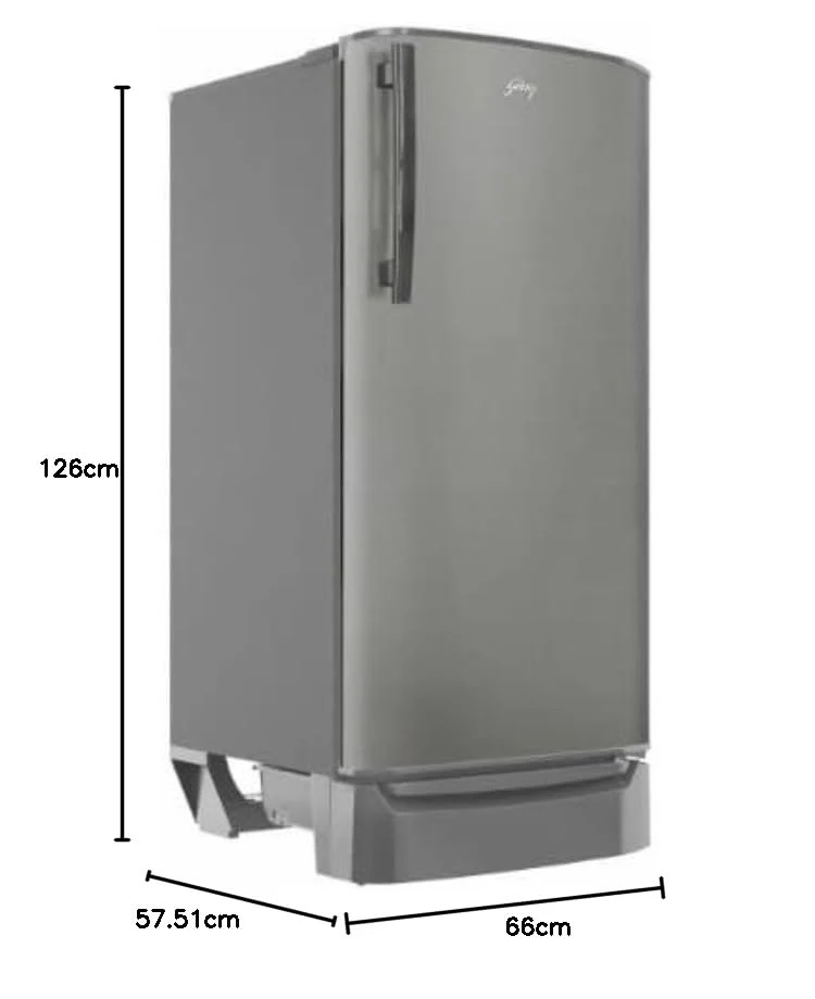 Godrej 180 L 3 Star Direct Cool Turbo Cooling Technology With Upto 24 Days farm Freshness Single Door Refrigerator (RD ERIOPLS 205C THF ST GL, Steel Glow) - Image 3