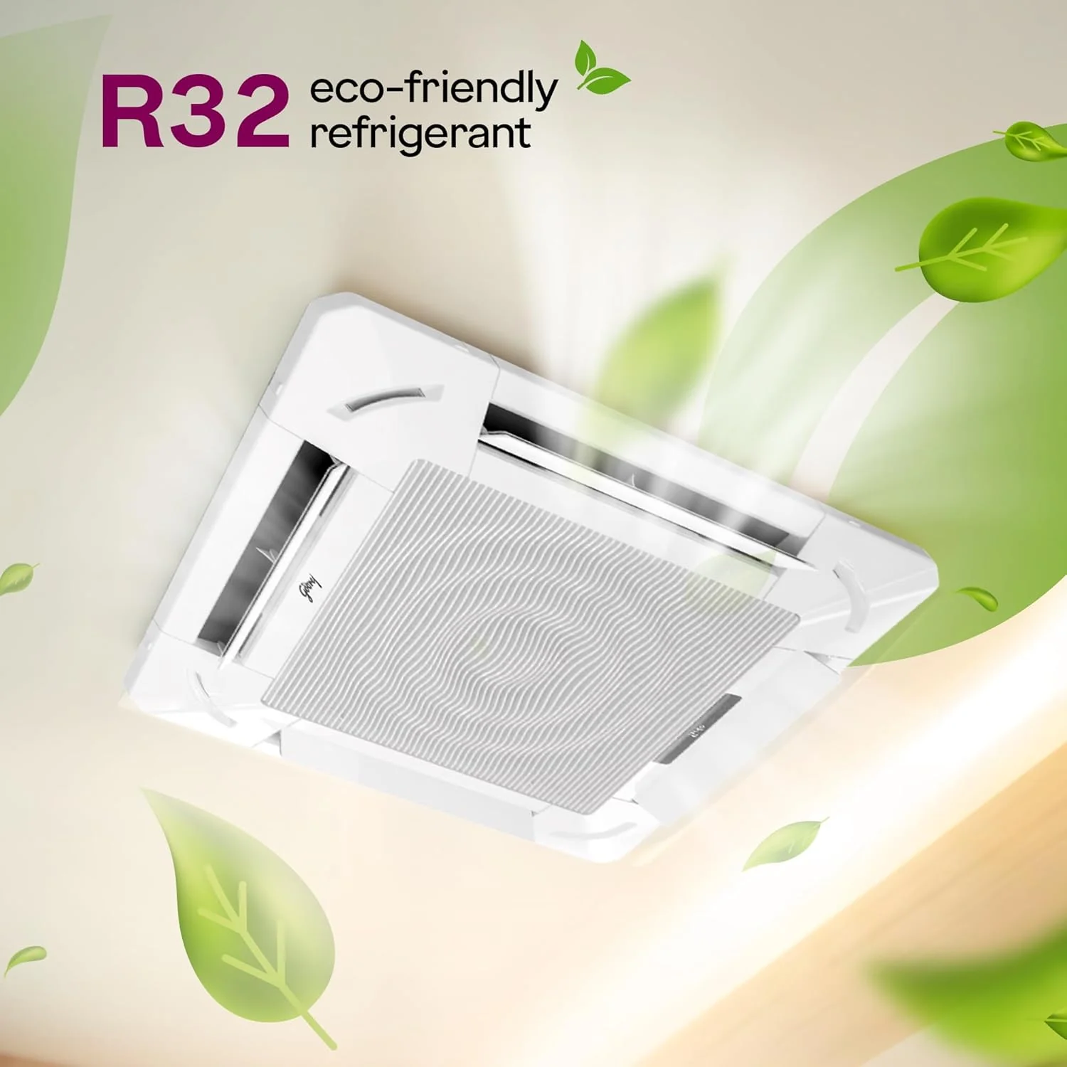 Godrej 2 Ton 2 Star Inverter Cassette AC with 5-in-1 Convertible Cooling, 360° Airflow, Self Clean Technology, R32 Refrigerant & Heavy Duty Cooling (AC 2.0T TR CFC 24M2TG WA 4) - Image 7