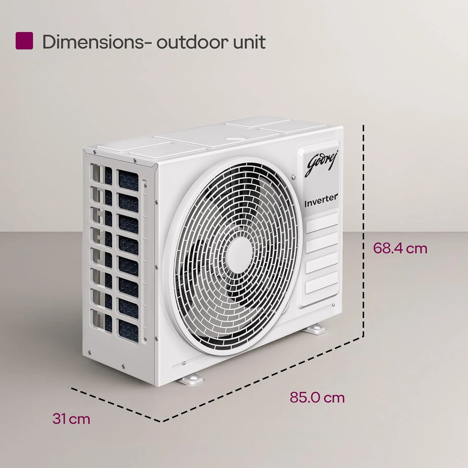Godrej 2 Ton 2 Star Inverter Cassette AC with 5-in-1 Convertible Cooling, 360° Airflow, Self Clean Technology, R32 Refrigerant & Heavy Duty Cooling (AC 2.0T TR CFC 24M2TG WA 4) - Image 8