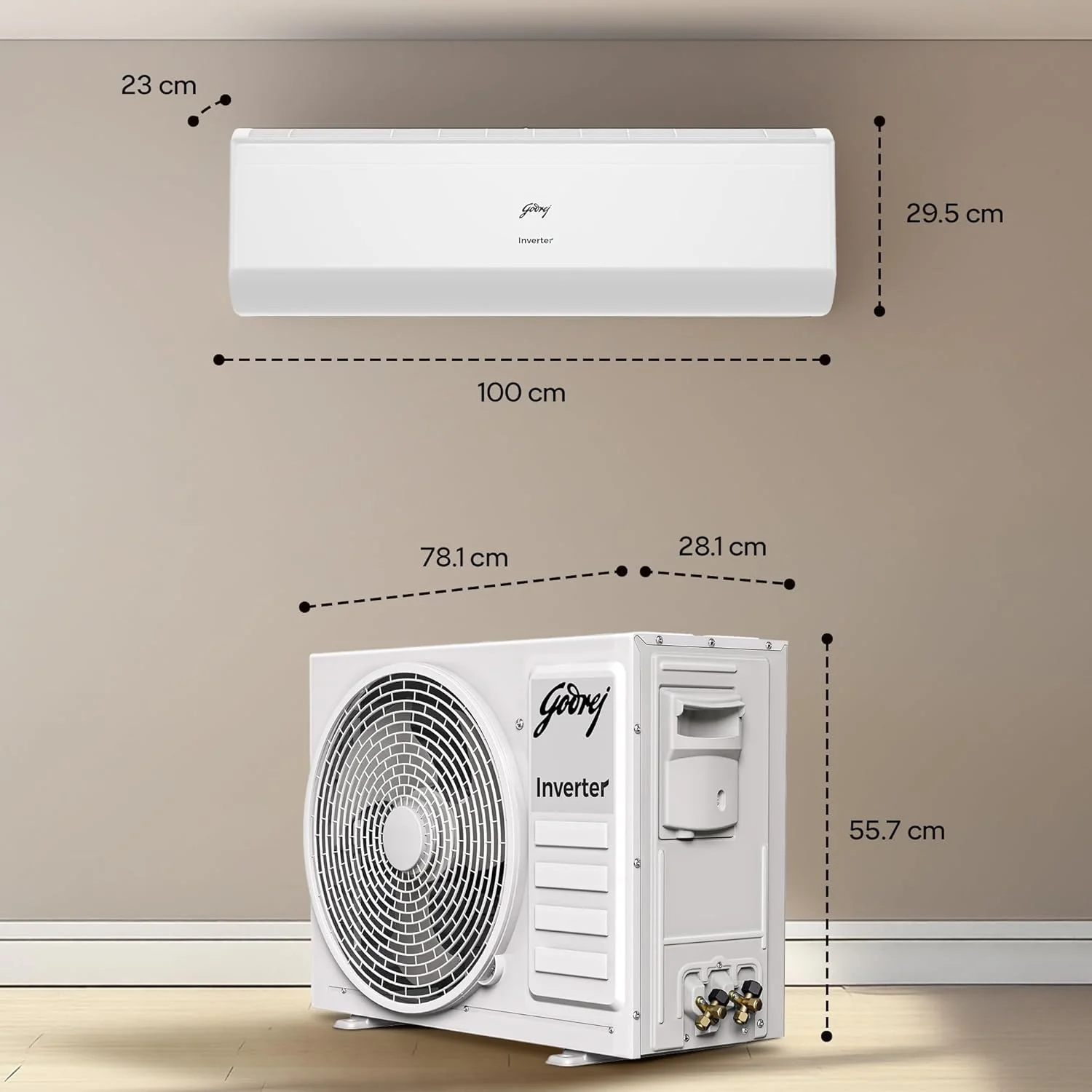 Godrej 2 Ton 3 Star AC,New star rated, 5-Year Comprehensive Warranty, AI Powered, 5-in-1 Convertible Cooling, I-Sense, Self Clean, Inverter Split AC, Copper Condenser (AC 2T TR HIC 24J3TS WA, White) - Image 8