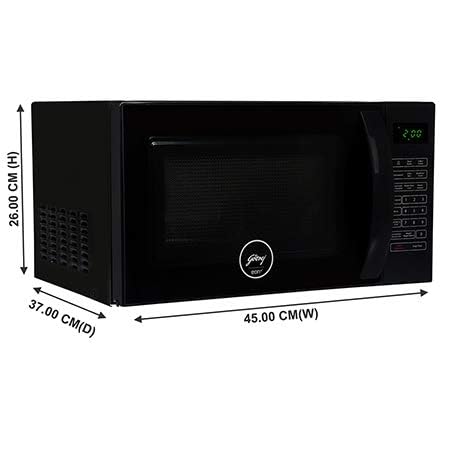 Godrej 20 Litres Convection Microwave Oven With 255 Instacook Menus (GME 720 CP2 QZ, Black, Stainless Steel Cavity With Godrej Instachef App) - Image 2