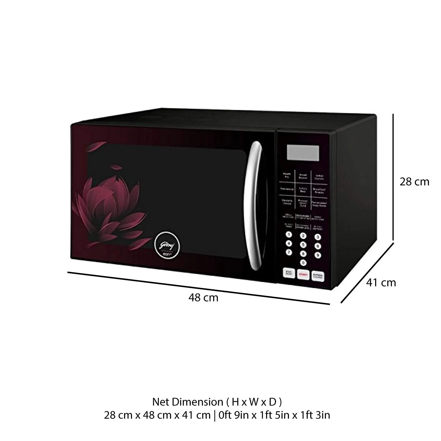 Godrej 25 L Convection Microwave Oven (GME 725 CF2 PZ, Purple Petals) - Image 3