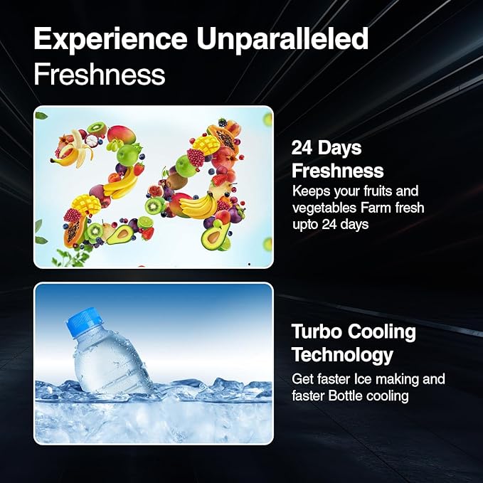 Godrej 268 L 3 Star Turbo Cooling Technology Ensuring Faster Cooling Direct Cool Single Door Refrigerator With Advanced Inverter Technology (RD EMARVEL 290C THI FU BL, Fusion Blue) - Image 4