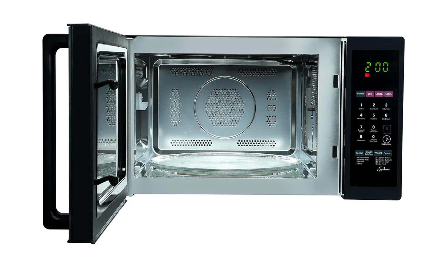 Godrej 34 Litres Convection Microwave Oven (GME 734 CR1 PM, Violet Floral, Dual Grill Technology) - Image 4