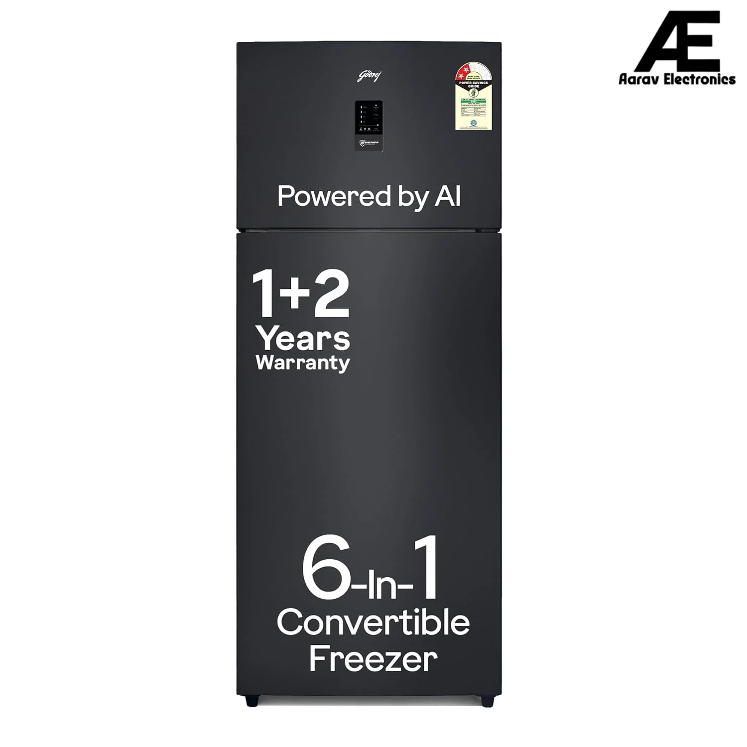 Godrej 472 L 2 Star Food Surface Disinfection with Nano Shield Technology Inverter Frost Free Double Door Refrigerator (RT EONREGALIS 517B RCI MT BK, Matte Black)