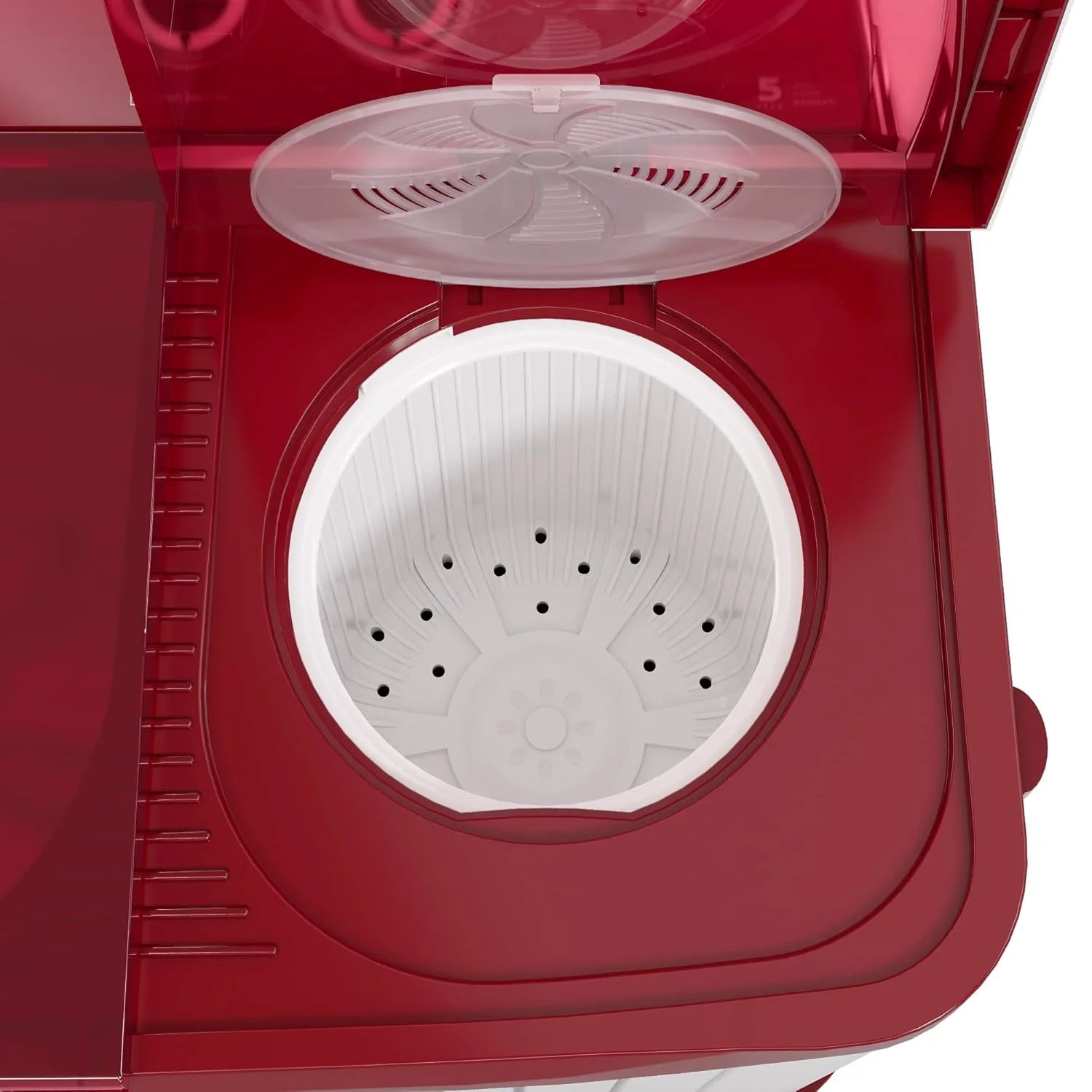 Godrej 7 Kg 5 star Semi-Automatic Top Loading Washing Machine (WSAXIS DX 70 5.0 SN2 T WNRD, Wine Red, 100% rust proof poly propylene body) - Image 6