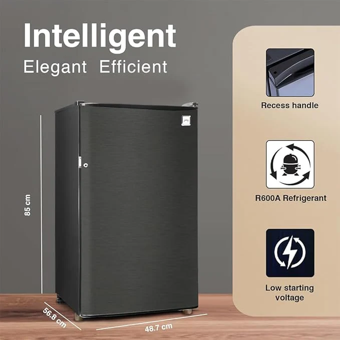Godrej 97 L 1 Star Direct Cool Single Door Refrigerator With Jumbo Vegetable Tray (RD CHAMP 114A WPF FS ST, Fossil Steel) Visit the Godrej Store - Image 2