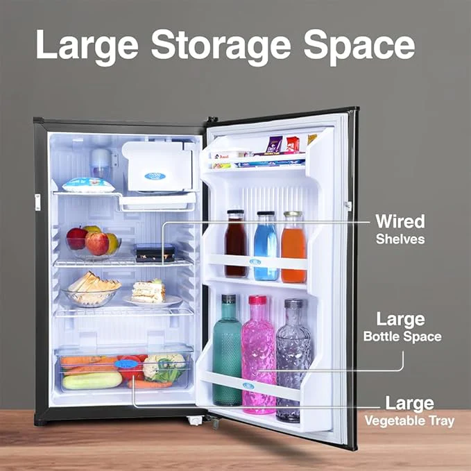 Godrej 97 L 1 Star Direct Cool Single Door Refrigerator With Jumbo Vegetable Tray (RD CHAMP 114A WPF FS ST, Fossil Steel) Visit the Godrej Store - Image 5