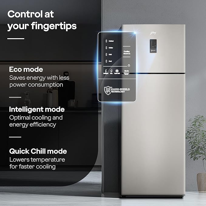Godrej Eon Regalis 472 L 2 Star Double Door Refrigerator with AI Technolog, (Champagne Gold, RT EONREGALIS 517B RCI CH GD) - Image 4