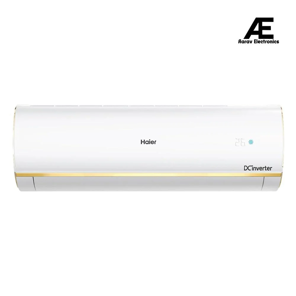 Haier 1.5 Ton 3 Star Kinouchi Triple Inverter Split AC (7 in 1 Convertible, 4 Way Swing, Frost Self Clean, 100% Grooved Copper, Triple Inverter, HSU18K-PYSG3BN-INV, White)