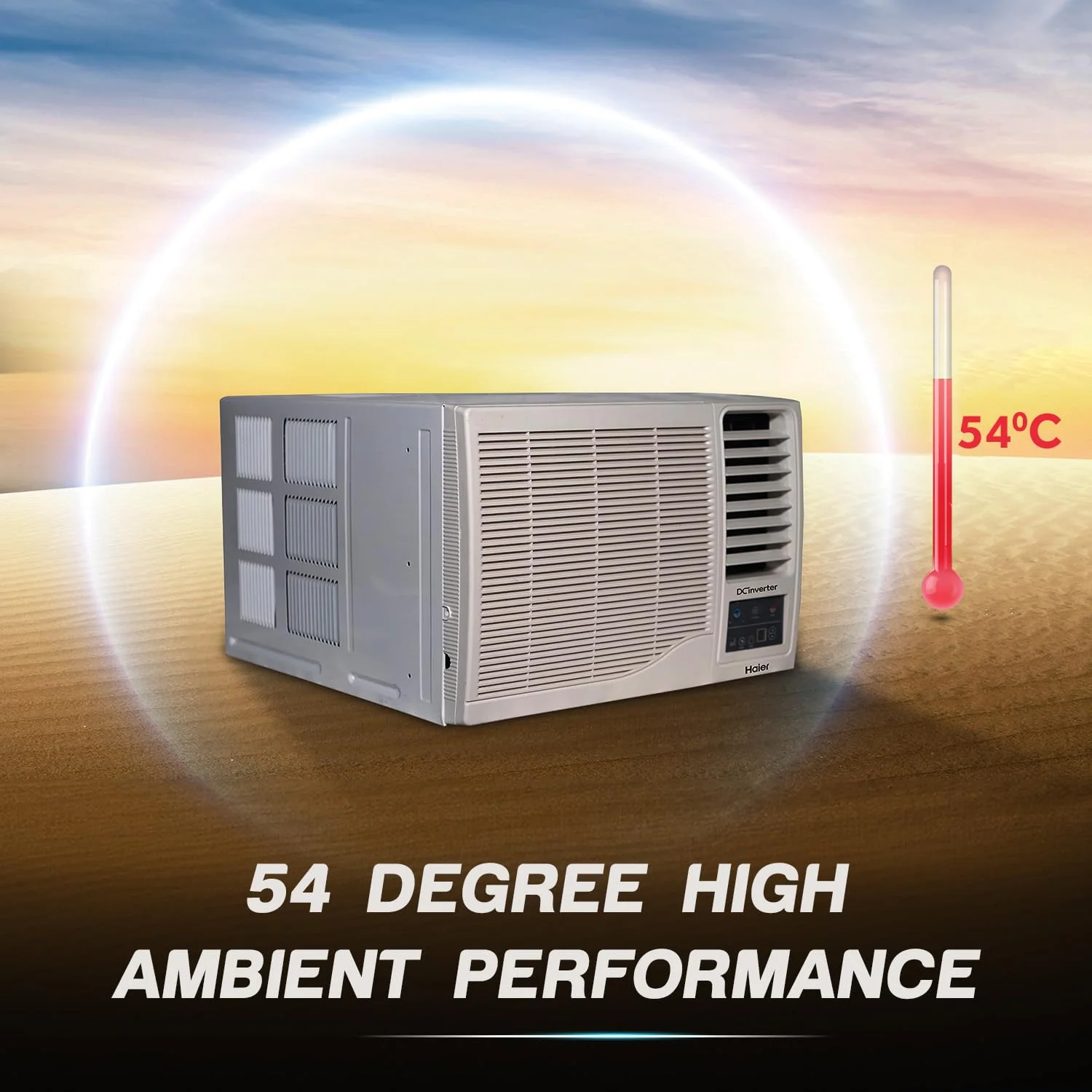 Haier 1.5 Ton 3 Star Twin Inverter Side Flow Window AC (Copper, Turbo Mode, Anti Bacterial Filter, Cools at 54°C Temp, Long Air Throw - HWU18I-POW3BN-INV,White) - Image 6