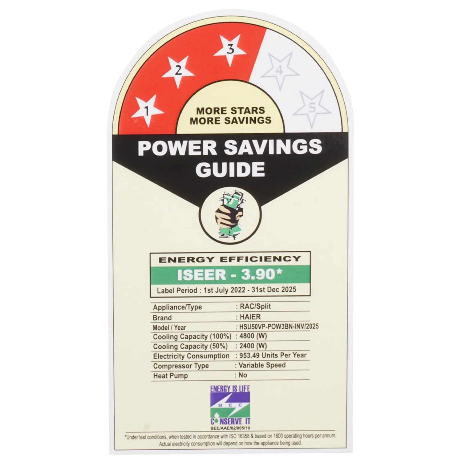 Haier 1.5 Ton 3 Star Victory Series Inverter Split AC (2024 Model, HSU50VP-AOW3BN-INV, White) - Image 4