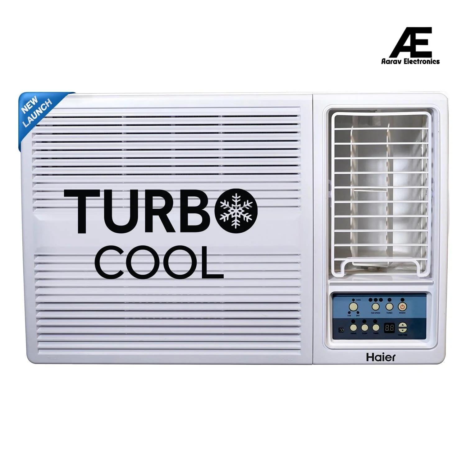 Haier 1.5 Ton 5 Star Twin Inverter Side Flow Window AC (Copper, Turbo Mode, Anti Bacterial Filter, Cools at 54°C Temp, Long Air Throw - HWU18I-POW5BN-INV,White)