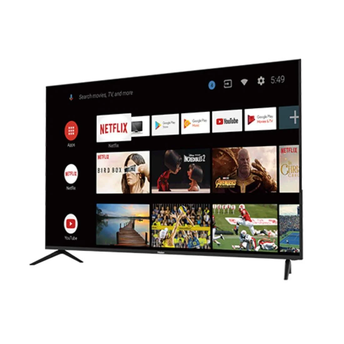 Haier 109 cm (43 inches) UHD -Smart Google TV with Hands Free Voice Control 43P7GT (Grey) - Image 7