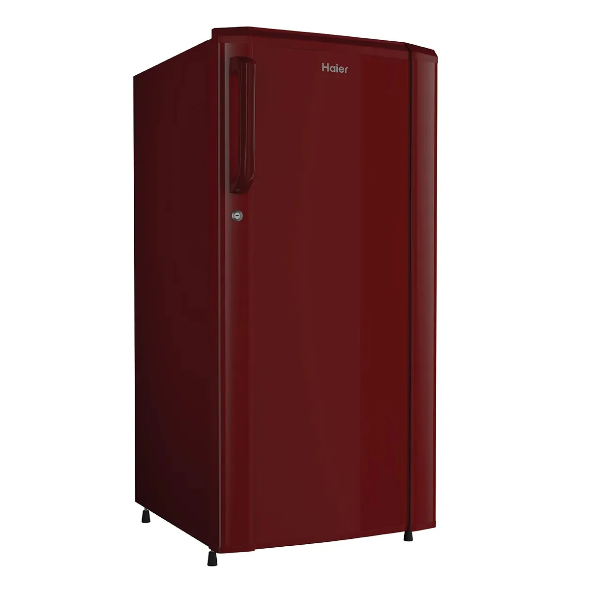 Haier 165L 1 Star Direct Cool Single Door Refrigerator | Wired Shelves | Large Veg Box | Fast Ice Making | Longer Cooling Retention | Easy Clean Back (HRD-1851BBRA-P, Red Mono) - Image 3