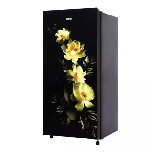 Haier 185L 1 Star Direct Cool Single Door Refrigerator | Coral Charm Glass Finish | Diamond Edge Freezing Technology | Toughened Glass Shelves | Stabilizer Free Operation | HRD-2061SCGA-N - Image 3