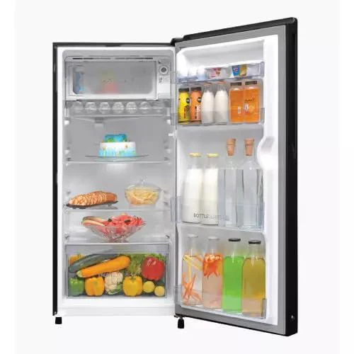 Haier 185L 1 Star Direct Cool Single Door Refrigerator | Coral Charm Glass Finish | Diamond Edge Freezing Technology | Toughened Glass Shelves | Stabilizer Free Operation | HRD-2061SCGA-N - Image 4