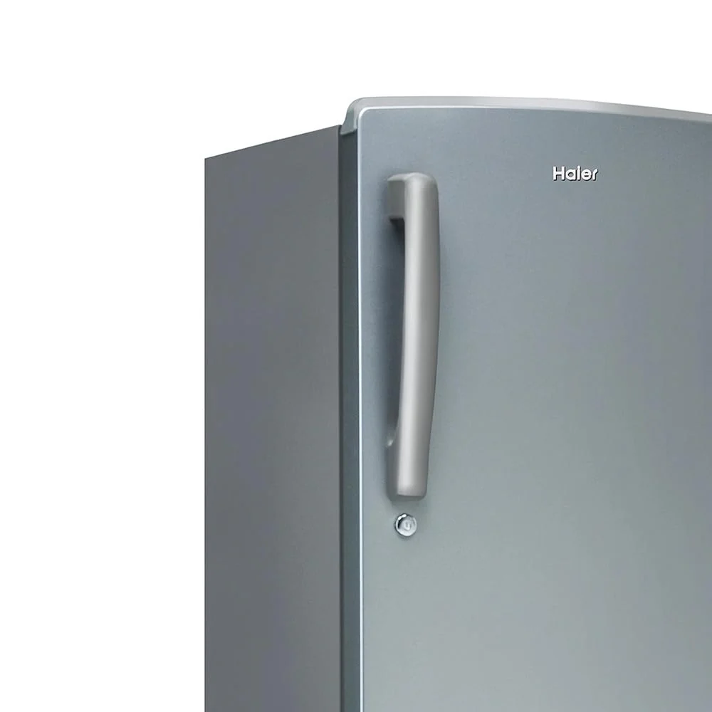 Haier 185L 1 Star Direct Cool Single Door Refrigerator | Toughened Glass Shelves | Large Veg Box | Fast Ice Making | Longer Cooling Retention | Easy Clean Back (HRD-2061SMA-N, Moon Silver) - Image 7