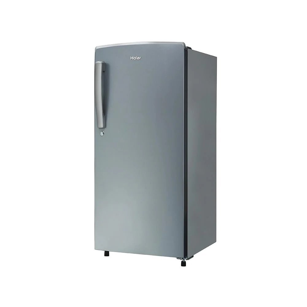 Haier 185L 1 Star Direct Cool Single Door Refrigerator | Toughened Glass Shelves | Large Veg Box | Fast Ice Making | Longer Cooling Retention | Easy Clean Back (HRD-2061SMS-N, Moon Silver) - Image 3