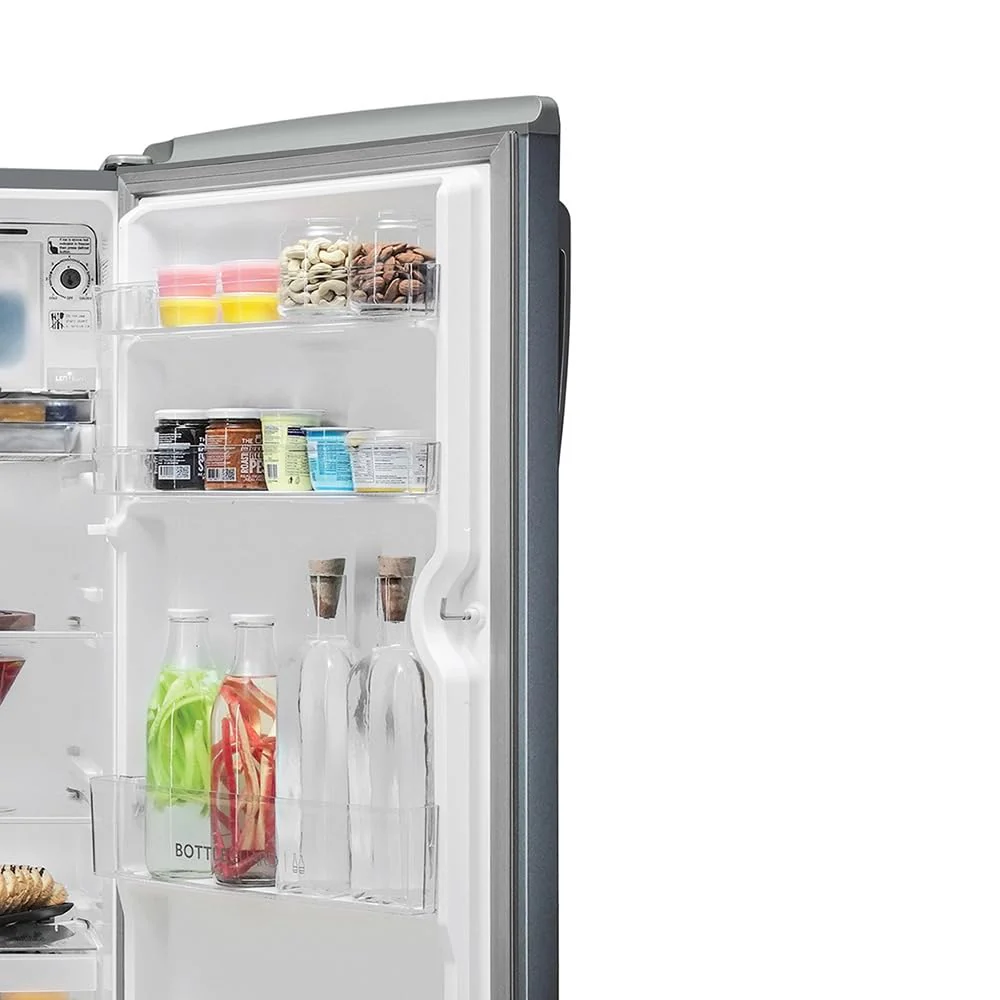 Haier 185L 1 Star Direct Cool Single Door Refrigerator | Toughened Glass Shelves | Large Veg Box | Fast Ice Making | Longer Cooling Retention | Easy Clean Back (HRD-2061SMS-N, Moon Silver) - Image 6