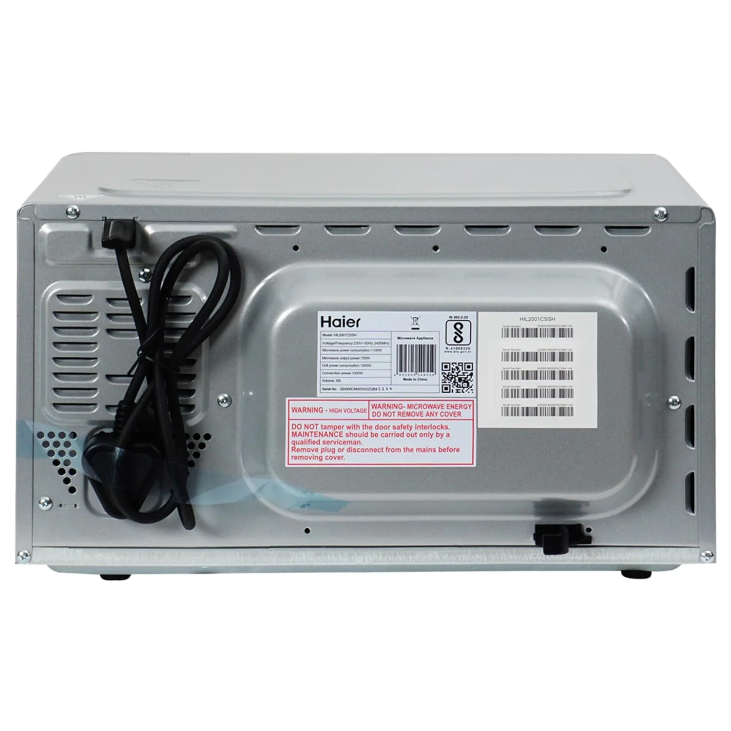 Haier 20L Convection Microwave Oven with Mirror Glass design (HIL2001CSSH,Silver) - Image 4