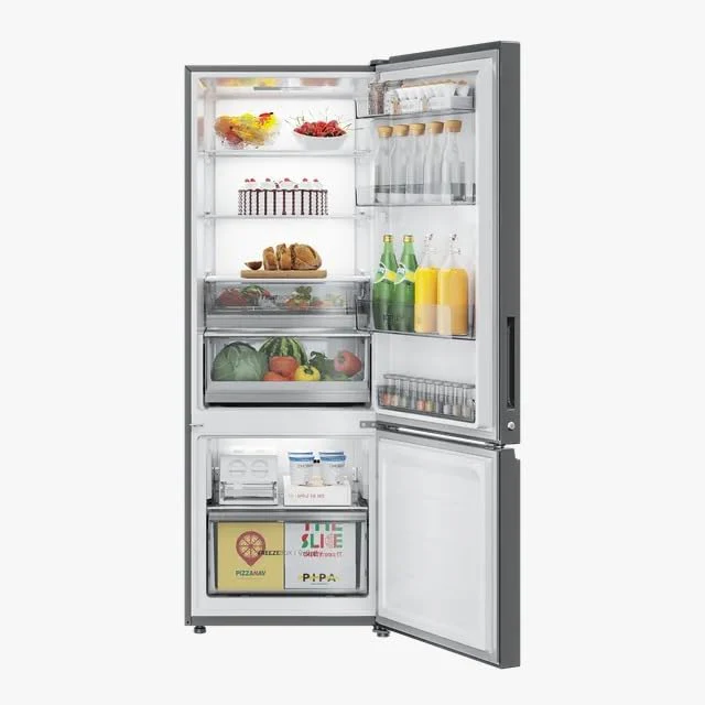 Haier 355 Litres 3 Star Frost Free Double Door Bottom Mount Convertible Refrigerator with Triple Inverter Technology (HRB-4053PKG-P, Black Glass) - Image 5