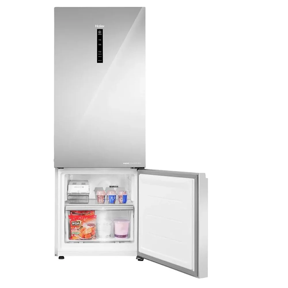 Haier 355L 2 Star Frost Free Bottom Mount Double Door Refrigerator | 14-in-1 Convertible | Triple Inverter & Dual Fan Technology | Mirror Glass Finish | HRB-4052PMGA-P - Image 3