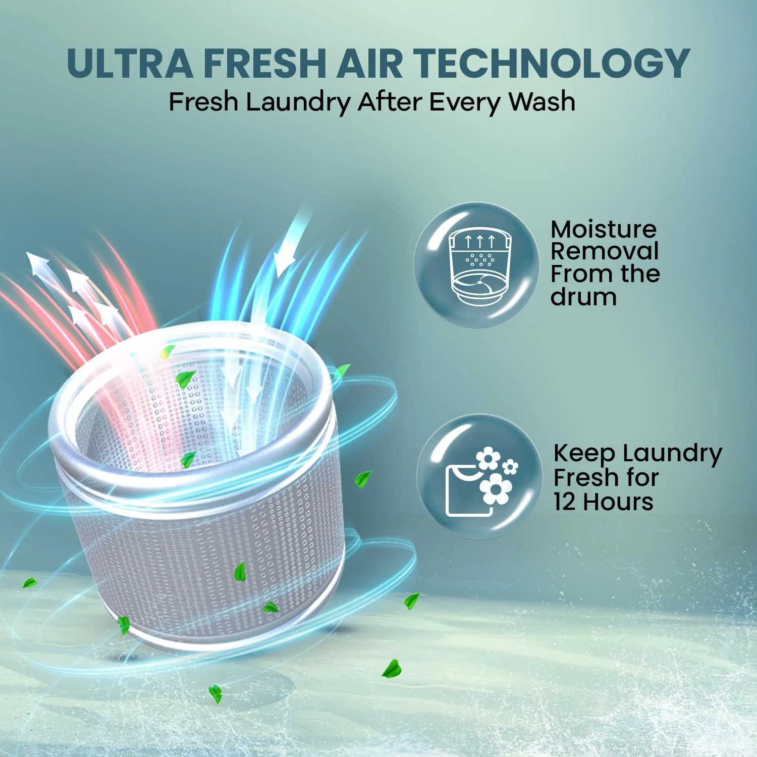 Haier 7 kg 5 Star Ultra air fresh Fully Automatic Top Load, (HWM70-306S8,Dark Jade Silver) - Image 4