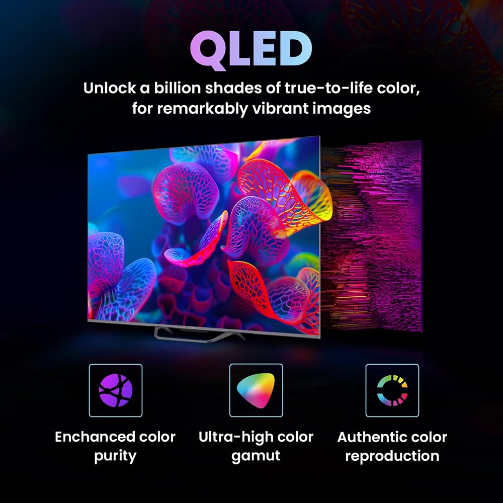 Haier 80cm (32) Full HD QLED Smart Google TV, H32S80FFX, with Google Assistant, Dolby Audio, MEMC, HDR 10, Micro Dimming, 3 HDMI, 2 USB, Bluetooth, 20W Audio - Image 4