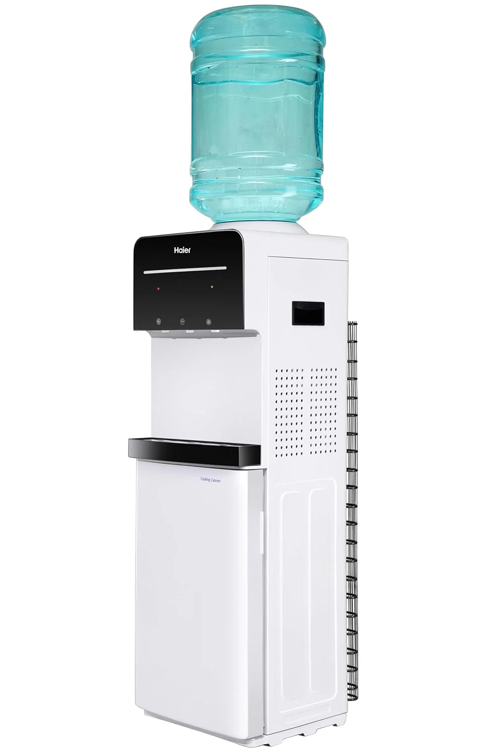 Haier Hot, Cold, Normal Water Dispenser with Cooling Cabinet, Floor Standing Water Dispenser, Digital Display, Anti-Rodent, Child Lock Safety, Anti Corrosive, (Black &amp; White) Pro Series - Image 6